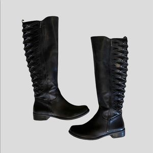 Gianni Bini leather lace up leather boots